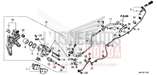 ETRIER DE FREIN ARRIERE ADV750K de 2020
